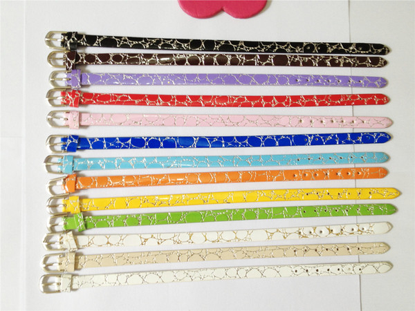 Sales 8MM PU Leather Stone Vein Wristband Bracelets DIY Charm Wristband Fit 8MM Slide Letters/Slide Charms WB09