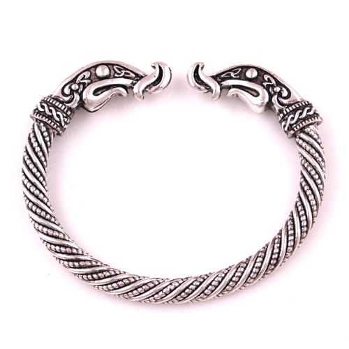 VB300019 Handmade antique silver/ bronze Fenrir Pengan Wolves Norse Viking Wolf/ Raven /Dragon Bangles Bracelets