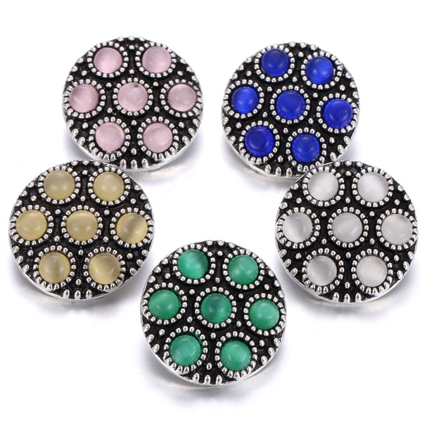 New Noosa Chunks Snap Button Jewelry Crystal Paw Snap Buttons Fit 18MM Snap Bracelet Necklace Wholesale Buttons