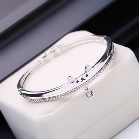 Luxury Sterling Silver Gold Designer Bracelets Love Jewelry Bracelet for Woman Oversized Rhinestone Diamonds Bracelet Bangle Special Offer