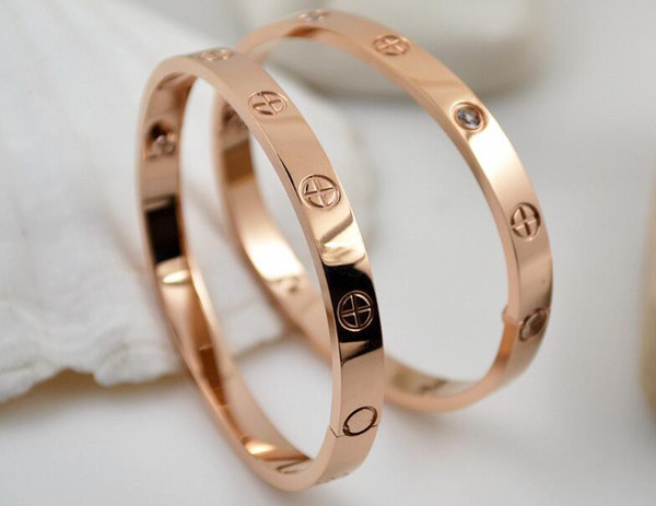 New quality couple bracelets best selling bracelets cross pattern titanium steel rose gold bracelet bracelet girl accessories