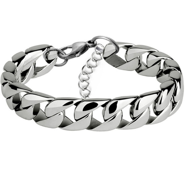 Stainless steel 3.2mmNK pressed bracelet European and American men's titanium steel weight bracelet