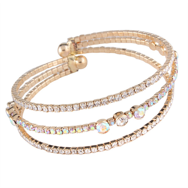 Fashion hot bracelet claw chain diamond bracelet multi-layer popular personality bracelet jewelry