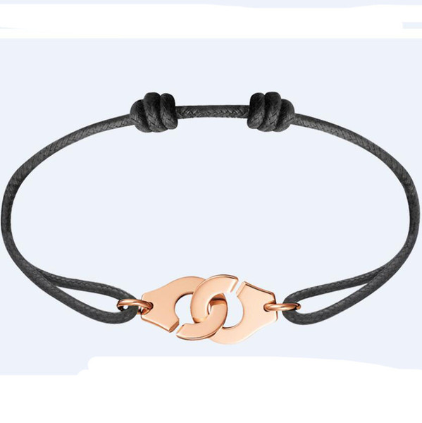 France Famous Brand Jewelry 925 Sterling Silver Wedding Bracelets For Women Silver Handcuff Bracelet For Men Menottes Adjustable