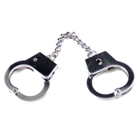 Vintage Silver Openable Police Handcuffs Metal Keychain For Keys Bag Key Ring Handbag Bag Thumb Toy Cuffs Ring Couple Key Chain