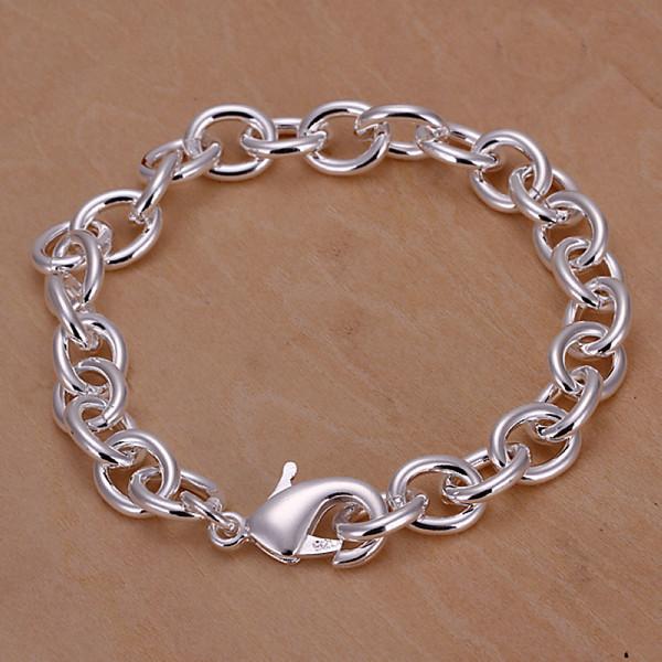 brand new Shrimp buckle thick men's 925 silver charm bracelet20cm DFMWB089, sterling silver plated jewelry bracelet