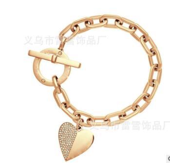 Style Cubic Zirconia Ball Fashion Charm Bracelets & Bangles Rose Gold Color Crystal Jewelry Gift For Women