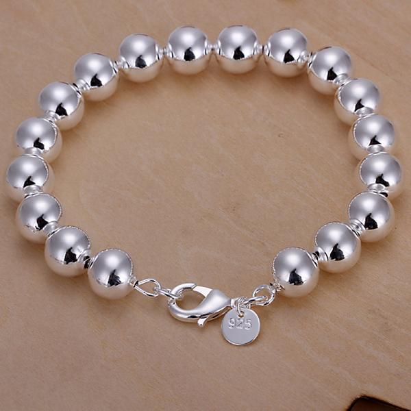 brand new 10m Buddha beads bracelet - solid925 silver charm bracelet 20.5x1.0cm DFMWB136,women's sterling silver plated jewelry bracelet