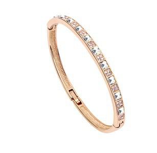 Wholesale-Cuff Bracelets 18k Gold Plated Bangles Brand Fashion Jewelry For Women Made with Elements (6- colors)