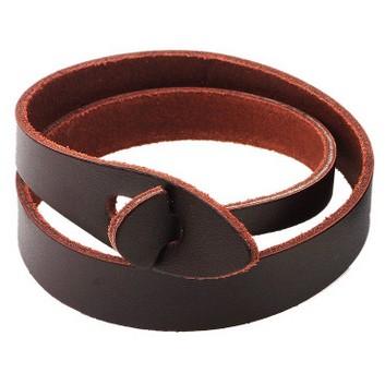 Double Loops Genuine Leather BRACELET BANGLE!Top Grade Cow Leather Wrist Ornaments Cuff Bracelets Bangles!Hot Popular highlight bracelet