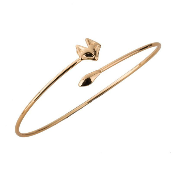 Lovely Opening Cuff Fox Bracelet Around Bangle Party Jewelry for Women and Girls jl-247