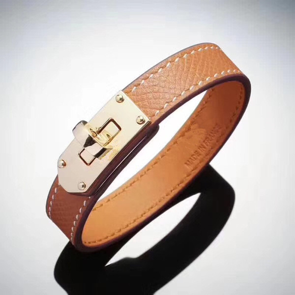 luxury designer jewelry women bracelets jewelry wholesale Leather Bracelet Fashion H Bracelet leather men and women's bangle