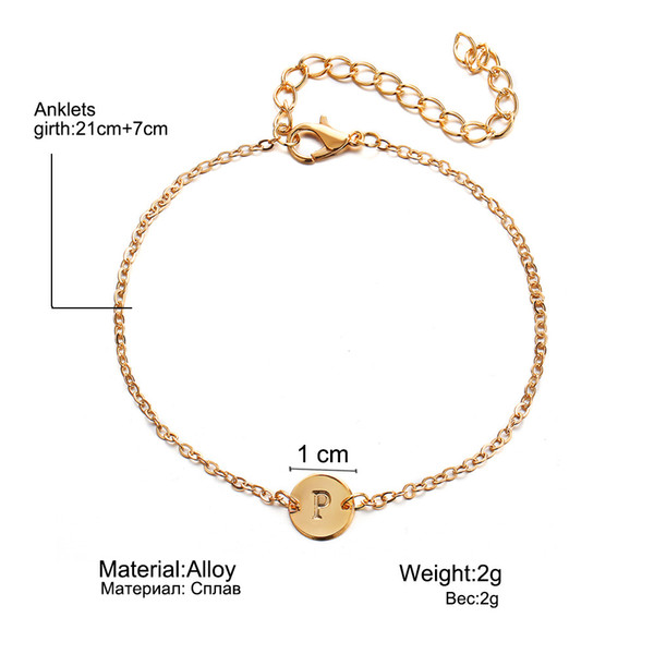 The whole network promotes the New Round Pendant with 26 letters of English bracelet, which is popular simple fashion jewelry in Europe and