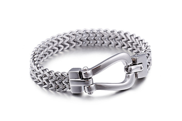 Wholesale 210*11mm Silver Mesh Chain Bracelets For Men Stainless Steel Bracelet For Male Factory Jewelry 2018