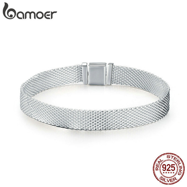 Bamoer Hot Sale Authentic 925 Sterling Silver Metropolitan Style Women Strand Bracelets Fashion Bracelets Jewelry Gift Scx001 Q190416