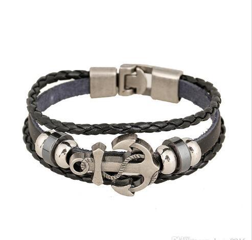 Explosion jewelry jewelry in Europe and the United States and the United States and the United States punk leather bracelet bracelet