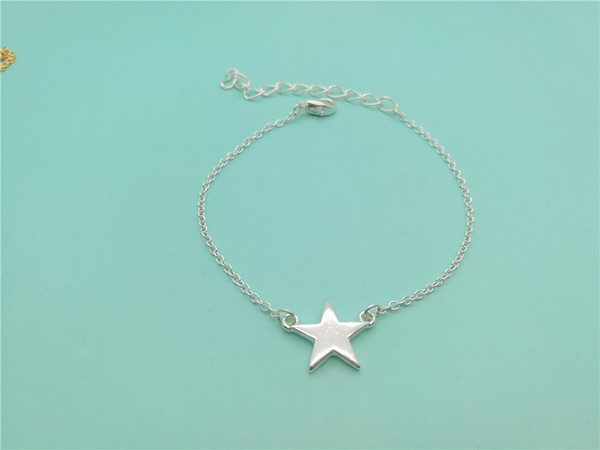 small five-pointed star bracelet simple rock star small star bracelet cute sideways geometric polygonal bracelet ladies triangle jewelry