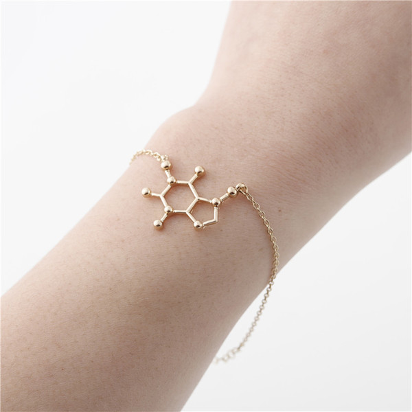 Coffee Molecule bracelet Chemical Physics Bio Molecule bracelet Science Structure Care Jewelry Geometry Polygon Science Gene bracelet