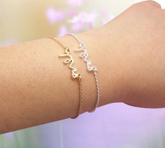 MRS Letter Bracelet English alphabet Bracelet Small Love Lady Initials Bracelet Simple Beautiful Print Lady Lucky Amulet Jewelry