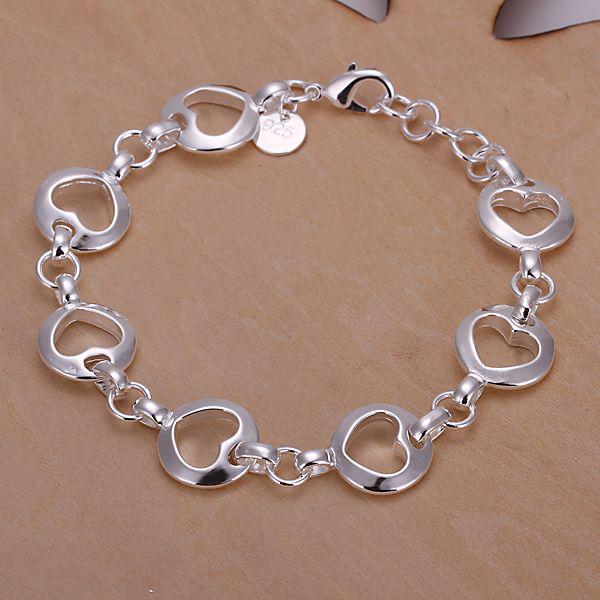 Seven Heart Bracelet Silver Jewelry ! Fashion For XMAS 925 silver Bracelet Free Shipping H125 10pcs/lot