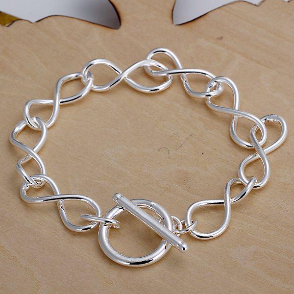 H139 New Arrived 925 Silver Charms Chain Bracelet,Nickle Free Antiallergic Jewelry Factory Prices