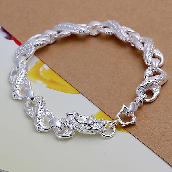 Fashion Jewelry 925 silver Bracelet ! For XMAS Gift Pretty Dragon Bracelet Free Shipping 5pcs/lot H130