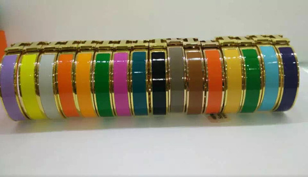 2018! New style! Enamel bracelets! Classic fashion enamel bracelet. There are many colours to choose from, three electroplating colours.