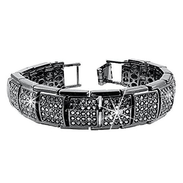 Fashion Full Diamond Bracelets Luxury Designer Rhinestone Gold Silver Bracelet Classic Chain Bracelets Mans Fashion Jewelry Party Gift
