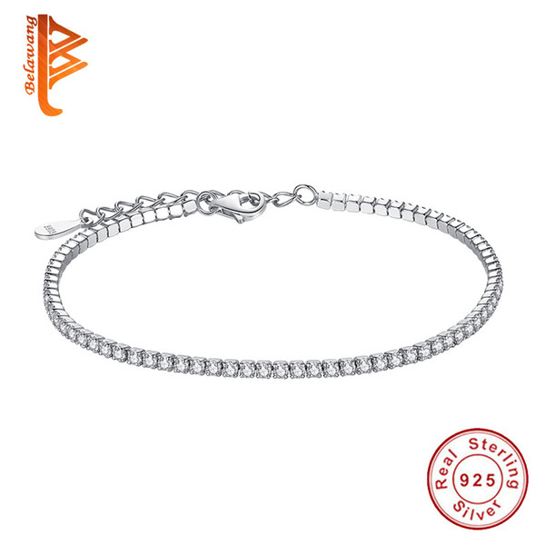 BELAWANG 3 Colors Authentic Jewelry Gift Original 925 Sterling Silver European Charm Bracelet Cubic Zircon Beads Adjustable Bracelets