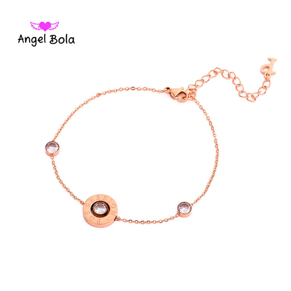 Angel bola British style stainless steel lady Simple Wild Bracelet Custom jewelry design