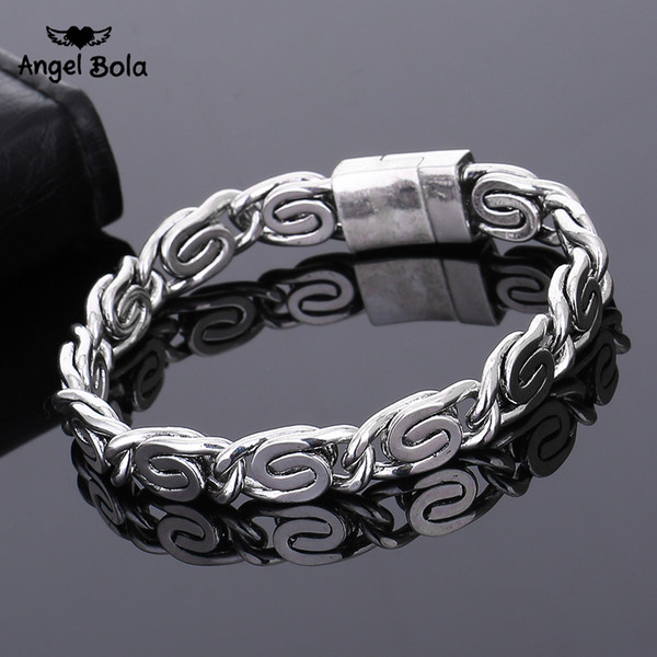 Ancient Silver Fashion Punk Buddha Bracelet for Women DIY Bangles Charms Bracelets Men Pulseira Jewelry Gifts