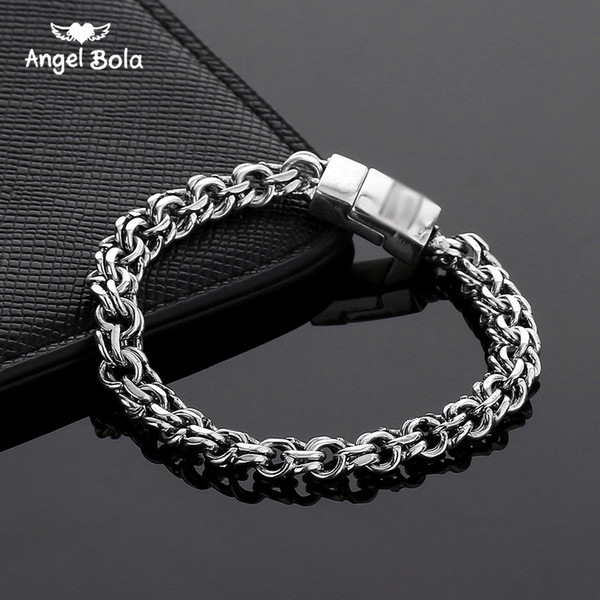 Factory wholesale new fashion personalized twist chain bracelet Best selling simple men fashion bracelet