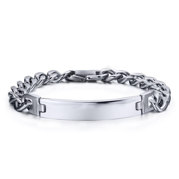 Orsa Jewelry 316L stainless steel Bracelet Wholesale Bracelet,Double Color Design,Chain Bracelet 6mm wid OTB03