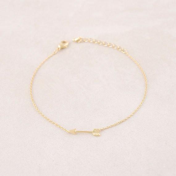 2018 Fashion bracelets for girls green arrow of Gold-color bracelets for women gift wholesale free shipping