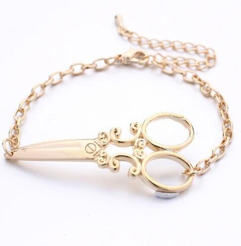 Fashion South American scissors bracelets, bracelets for girls silver plated bracelet design for women wholesale free shipping