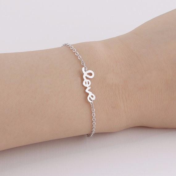 The latest elements bracelets for girls bracelets LOVE letters.Personality love bracelets.Simple style bracelets bar party.