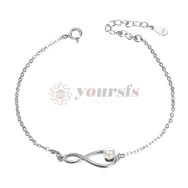 Yoursfs Infinity Bracelet For Women Infinity Endless Love Symbol Charm Chain Bracelet-B645W1