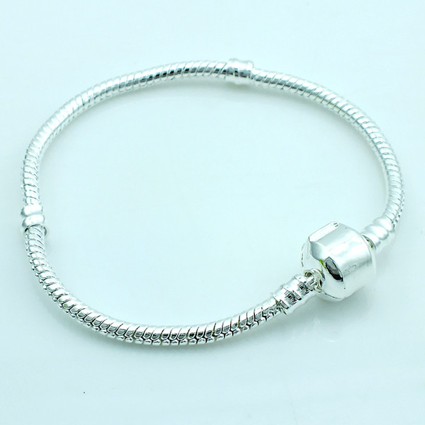 Fashion Link Bracelets Europe Brand Plated Silver Infinity Snake Chain DIY Bracelets & Bangles Accessories Jewelry Free Shipping