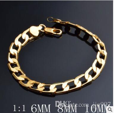 wholesale freeshipping 3pcs lot 18k gold jewelry exports in Europe and America Bracelet upscale high quality hot sell popular fashion chain