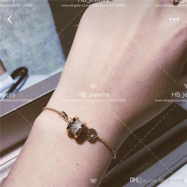 High version Diamond spring Bracelet By Luxury brand BV CNC Seiko Version Clear Word for Women Anniversary Gift Wedding for Bride with box