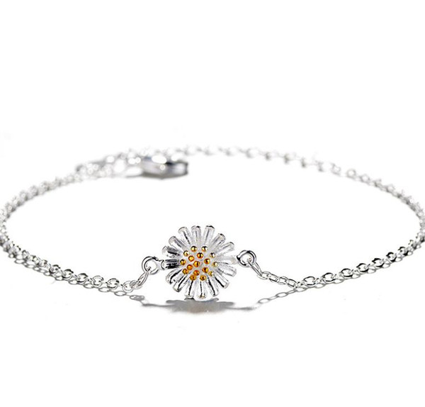 Classic, fresh, simple, golden, Daisy, chrysanthemum, sunflower bracelet.