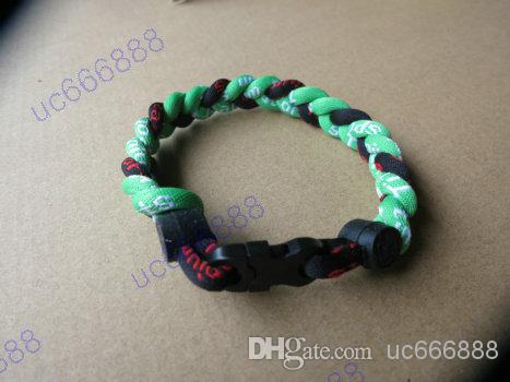 Wholesale - 3 ropes tornade Bracelet 3 Ropes Tornado Germanium Titanium Bracelet, sports x45 Athletes bracelet