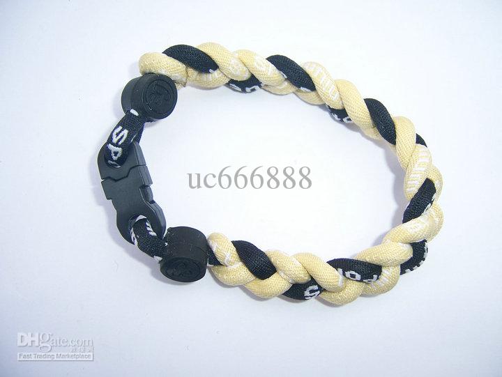 Wholesale - 3 ropes tornade Bracelet 3 Ropes Tornado Germanium Titanium Bracelet, sports x45 Athlete