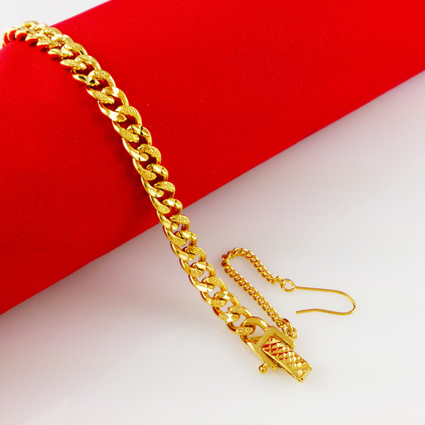 18K gold bracelet female , female models fine watch chain