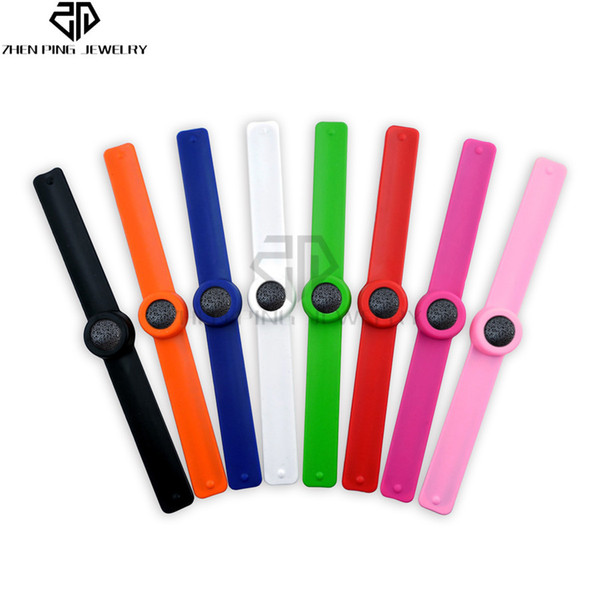 2018 New Colorful Children Lava Mosquito Repellent Bracelet Essential Oil Stretchable Elastic Silicone Coil Anti-mosquito Slap Bracelet