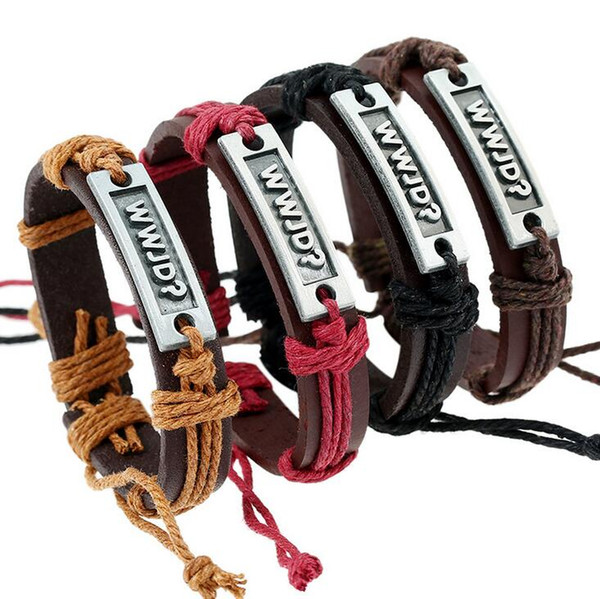 Good A++ Bursts of retro weaving alloy letters cowhide bracelet FB467 mix order 20 pieces a lot Slap & Snap Bracelets