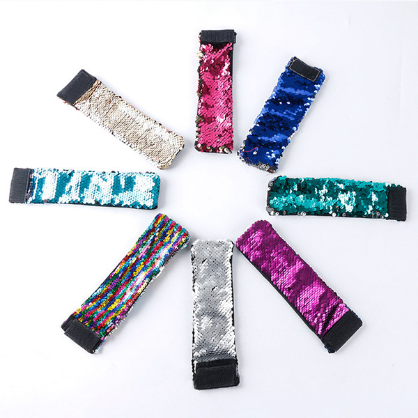 Girls Wristband Sequin Reversible Bracelets Boys Fashion Wrist Strap Jewelry Christmas Birthday Gifts 15 Styles WWA25