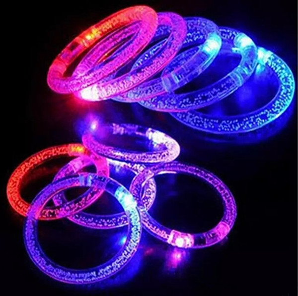 Wholesale light up toys Led flashing blinking bracelet Hand Ring Bracelets for party decoration for free ship