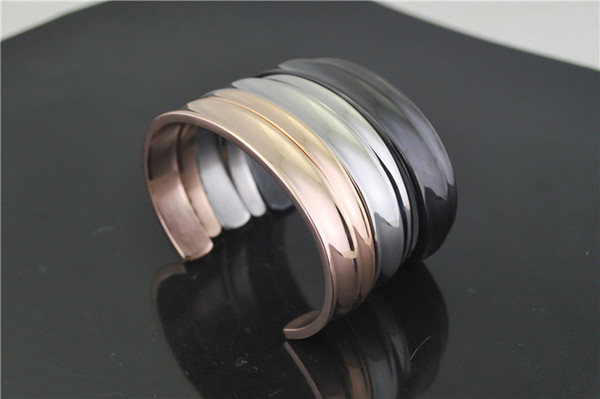 Wholesale concave radian couple bracelet Male female titanium steel bracelet cheap fashion jewelry Nice gift bracelet Free shipping STH046