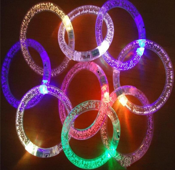 Wholesale light up toys Led flashing blinking bracelet Hand Ring Bracelets for party decoration for DHL free ship